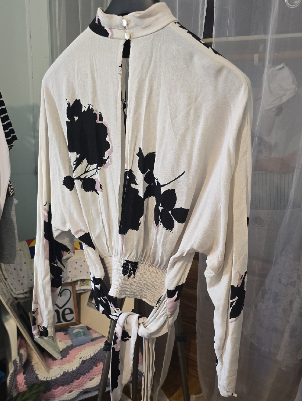 Free People Say You Love Me Blouse Large As Is - Picture 3 of 10